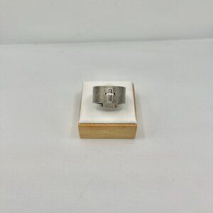 Cross Antique Silver stainless steel ring - US size 5.25